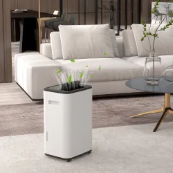 Deshumidificador Eléctrico Depósito de Agua 6 Litro 20L/día con 3 Modos 2 Velocidades Temporizador 33,5x26x53 cm... - Ogal.Es