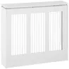 Cubierta de Radiador Blanco 90x18x84 cm Cubre Radiador de MDF Diseño Moderno Estante para Radiador Vertical para... - Ogal.Es