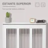 Cubierta de Radiador Blanco 90x18x84 cm Cubre Radiador de MDF Diseño Moderno Estante para Radiador Vertical para... - Ogal.Es