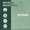 Mini Invernadero 200x100x80 cm para Jardín Vivero Casero Tipo Túnel con Marco de Acero y Cubierta Plástico Verde - Ogal.Es