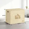 Cajón de Salto de Madera 3 en 1 con 2 Mango Hueco Carga 120 kg para Casa Oficina Gimnasia 61x51x76 cm Madera Nat... - Ogal.Es