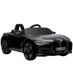 Coche Eléctrico para Niños 37-72 Meses Autorización BMW I4 con Control Remoto y Cinturón de Seguridad 115x67x45c... - Ogal.Es