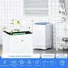 Deshumidificador Eléctrico 12L/día Depósito de Agua 2,5 Litro con 5 Modos 2 Velocidades Temporizador 25x25x50,5c... - Ogal.Es