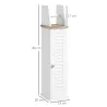 Portarollos para&nbsp;Baño Moderno Mueble Auxiliar de Baño con Estantes Ajustables y Portarrollos de Papel 18x20x80 c... - Ogal.Es