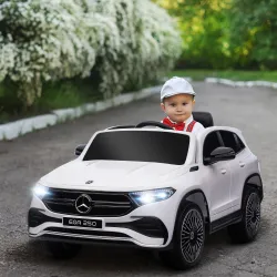 Coche Eléctrico para Niños Mercedes-Benz EQA 12V Control Remoto Música Bocina Velocidad 3-8 km/h 111,5x69x52,5c... - Ogal.Es