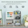 Estantería para Niños Organizador de Juguetes Estantería Infantil con Estantes Abiertos para Dormitorio 85x26x84... - Ogal.Es