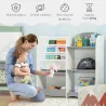 Estantería para Niños Organizador de Juguetes Estantería Infantil con Estantes Abiertos para Dormitorio 85x26x84... - Ogal.Es