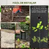 Malla Geotextil 2x50 m Malla de Jardín contra Malas Hierbas 130 g/m² Rollo de Malla Antimaleza Negro - Ogal.Es