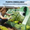 Invernadero de Terraza Mini Invernadero 240x90x90 cm con Ventanas de Malla para Cultivar Verduras y Flores Verde - Ogal.Es
