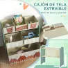 Organizador de Juguetes para Niños Estantería para Juguetes con 6 Cajas de Tela no Tejida Extraíbles 63x30x66 cm... - Ogal.Es