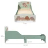 Cama para Niños 143x77x60 cm Cama Infantil de 3-6 Años con Barreras de Protección y Estampados Carga Máx. 40 kg ... - Ogal.Es