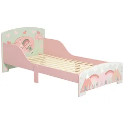 Cama para Niños 143x77x60 cm Cama Infantil de 3-6 Años con Barreras de Protección y Estampados Carga Máx. 40 kg ... - Ogal.Es
