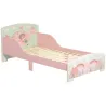 Cama para Niños 143x77x60 cm Cama Infantil de 3-6 Años con Barreras de Protección y Estampados Carga Máx. 40 kg ... - Ogal.Es