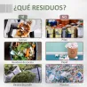 Compostador de Tambor Giratorio con Capacidad 160 Litros de Doble Cámara y Ventilación Marco de Acero 71x65x96cm... - Ogal.Es