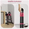 Escalera de Aluminio Plegable 2 Formas de Uso con 12 Escalones Antideslizantes Carga 150 kg 379x67,5x11 cm Negro... - Ogal.Es