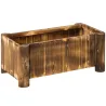 Jardinera Rectangular Arriate de Jardín con 4 Patas para Cultivos Verduras Flores en Jardín Balcón 70x35x30 cm N... - Ogal.Es