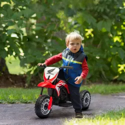 Moto Eléctrica Infantil con Licencia Honda CRF450RL con Velocidad 3 km/h Bocina Sonido de Arranque 71x40,5x43,5 ... - Ogal.Es