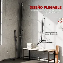 Soporte para Saco de Boxeo Plegable con Altura Ajustable para Entrenamiento en Casa Carga 60 kg 170x90x182-225 c... - Ogal.Es
