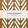 Separador de Ambientes Plegable de 3 Paneles 120x1,7x170 cm Biombo de Madera con Patrones Geométricos Natural - Ogal.Es