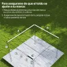 Cubierta para Techo Retráctil de 2,5x2,55m para Pérgola 3x3 Tela de Repuesto con 10 Orificios de Drenaje Gris Os... - Ogal.Es
