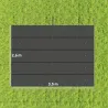 Cubierta para Techo Retráctil de 3,5x2,6 m para Pérgola 4x3 Tela de Repuesto con 10 Orificios de Drenaje Gris Os... - Ogal.Es