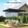 Techo de Repuesto Retráctil 3x2,5 m para Marco de 2,85x2 m Toldo de Tela Solo para Cenador Jardín con 8 Orificio... - Ogal.Es
