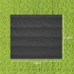 Techo de Repuesto Retráctil 3x2,5 m para Marco de 2,85x2 m Toldo de Tela Solo para Cenador Jardín con 8 Orificio... - Ogal.Es