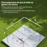 Techo de Repuesto Retráctil 3x2,5 m para Marco de 2,85x2 m Toldo de Tela Solo para Cenador Jardín con 8 Orificio... - Ogal.Es