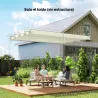 Techo de Repuesto Retráctil 3x2,5 m para Marco de 2,85x2 m Toldo de Tela Solo para Cenador Jardín con 8 Orificio... - Ogal.Es