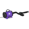 Secador de Pelo para Mascotas 2800W con Temperatura y Velocidad del Viento Ajustable 40x16x20 cm Negro y Púrpura - Ogal.Es