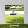 2 Paredes Laterales para Carpa 295x195 cm con Ventana Enrollable y Puerta con Cremallera para Carpa 3x3 m o 3x6 ... - Ogal.Es