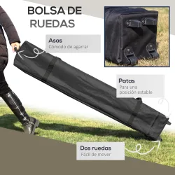 Carpa Plegable Pop-up con Altura Ajustable Protección UV50+ Doble Techo y Mosquiteras 4x4x2,8 m Beige - Ogal.Es