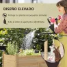 Huerto Urbano Elevado 115x55x80 cm Jardinera de Cultivo con Tela no Tejida para Cultivo Plantas Flores Verduras ... - Ogal.Es