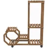 Soporte para Plantas con Ruedas Soporte para Macetas de 5 Niveles de Madera Uso Interno Externo 86x30x102 cm Car... - Ogal.Es