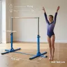 Barra de Gimnasia para Niños de +3 Años Barra de Entrenamiento Altura Ajustable 92-150 cm Carga 75 kg 194x121x15... - Ogal.Es