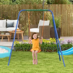 Columpio para Niños y Bebés con 1 Silla para Niños 1 Silla para Bebés y Cinturón de Seguridad 180x160x182 cm Nar... - Ogal.Es