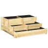 Arriate de Jardín de 3 Niveles con Diseño de Escalera y Tela no Tejida para Cultivos Plantas Flores 93x93x35 cm ... - Ogal.Es