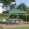Carpa Plegable 3x3 m con Bolsa de Transporte Altura Ajustable Anti-UV e Impermeable para Terraza Patio Playa Verde - Ogal.Es