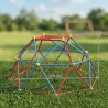 Cúpula de Escalada Juego de Cúpula Geométrica para 3-8 Años con Marco de Metálico Carga 180 kg Ø183x90 cm Rojo y... - Ogal.Es