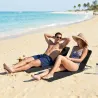Conjunto de 2 Esterillas con Respaldo Reclinable en 5 Niveles Reposacabezas y Bolsa de Transporte 134x48x33-43 c... - Ogal.Es