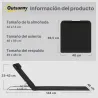 Conjunto de 2 Esterillas con Respaldo Reclinable en 5 Niveles Reposacabezas y Bolsa de Transporte 134x48x33-43 c... - Ogal.Es