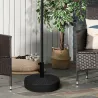 Soporte para Parasol Rellenable de Agua 22 kg y Arena 29 kg para Poste de Sombrilla de Ø38/48 mm Ø51x36 cm - Ogal.Es