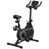 Bicicleta Estática con Asiento y Manillar Ajustables Pantalla LCD Volante Inercia 4 kg y Soporte para Botella Negro - Ogal.Es