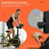 Bicicleta Estática con Asiento y Manillar Ajustables Pantalla LCD Volante Inercia 4 kg y Soporte para Botella Negro - Ogal.Es