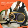 Bicicleta Estática con Asiento y Manillar Ajustables Pantalla LCD Volante Inercia 4 kg y Soporte para Botella Negro - Ogal.Es