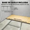 Caseta de Jardín 195x122x181,5 cm con Puerta Corredera 2 Ventanas y Anti-UV para Almacenar Herramientas Gris Oscuro - Ogal.Es