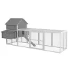 Gallinero de Madera 310,5x149,5x149cm Jaula para 4-6 Gallinas con 2 Ventanas Puertas Nido Bandeja Extraíble y Ra... - Ogal.Es