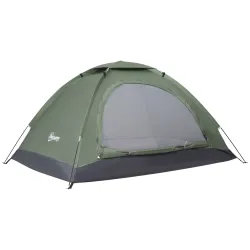 Tienda de Camping Plegable con 2 Ventanas de Malla Bolsa de Transporte y Marco de Fibra de Vidrio 206x152x110 cm... - Ogal.Es
