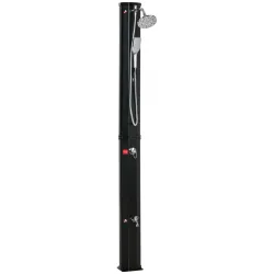 Ducha Solar de Exterior de 35L con 2 Cabezales de Ducha Grifo y Agua Caliente 0-55? para Jardín 17,5x14,5x216 cm... - Ogal.Es