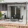 Conjunto de Muebles de Jardín de Ratán Sintético con 2 Sofás Individuales 1 Sofá Doble y 2 Mesas de Centro Negro - Ogal.Es
